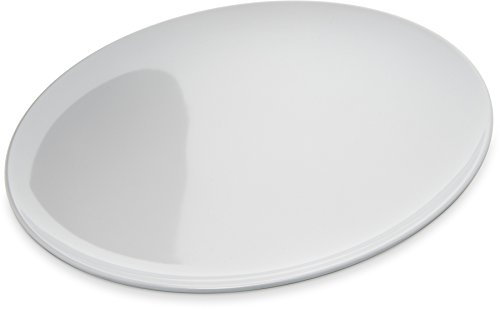 Carlisle 4380002 Epicure Melamine Buffet/Pizza Plate, 12, White (Set of 12)