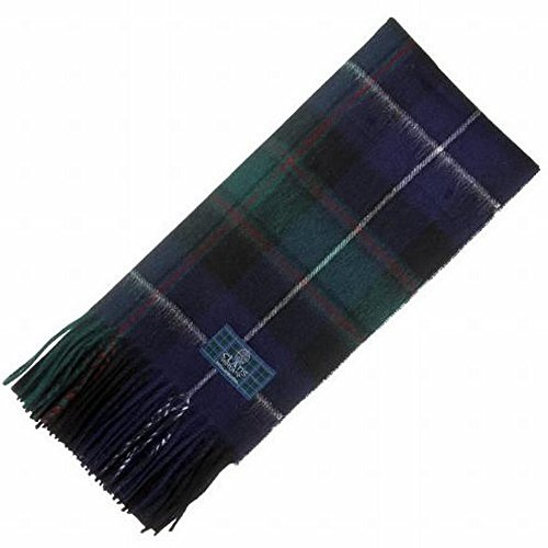 The Scotland Kilt Company Unisex 100% Scottish Wool Scarf Long Neck Shawl with Fringe - Various Clans