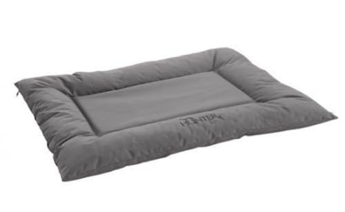 HUNTER Gent Antibakteriell Hundebett | Polyester, auch für Outdoorgebrauch, wasser- & schmutzabweisend, antibakteriell, Bezug waschbar, Farbe: Grau, Größe: L