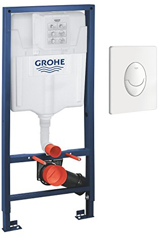 GROHE Rapid SL Set 2in1 für Wand-WC, 1,13 m, Betätigungsplatte Skate Air alpinaweiß 38764001