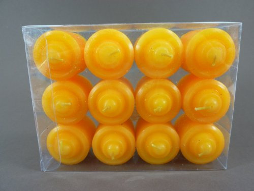 Kerzenset Mini orange 2 x 12 Stück im Set Minikerzen