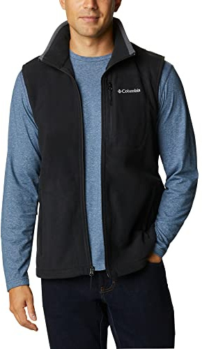 Columbia Fast Trek Fleece Gilet in Pile, Uomo, Nero (010), M