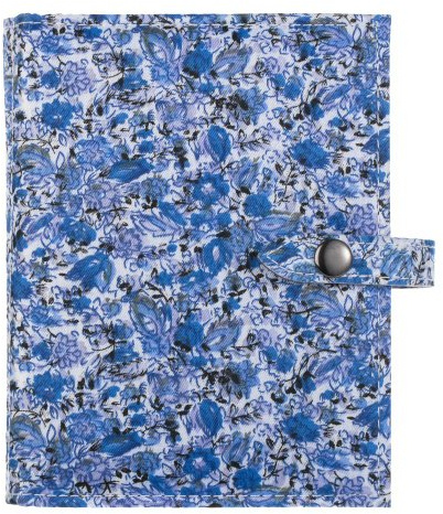 Little Book of Earrings The Book Earring Storage Box Holds 48 Pairs of Earrings Flowers Lboeflower Blue Floral