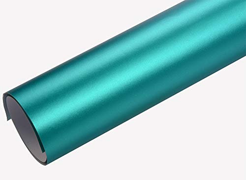 Neoxxim 12€/m2 Premium - Auto Folie - Chrom MATT Grün Ice 900 x 150 cm - blasenfrei Lackfolie Lackschutzfolie