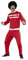 Smiffys Scouser Tracksuit, Red & White with Jacket & Trousers, 1980's Fancy Dress, 1980s Dress Up Costumes