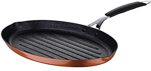 INFINITY CHEFS Bergner Copper Sartén para pescados 32x21,8x4cm en aluminio forjado con revestimiento antiadherente