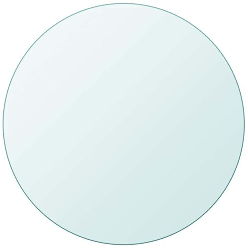 vidaXL Tischplatte aus gehärtetem Glas rund 500 mm