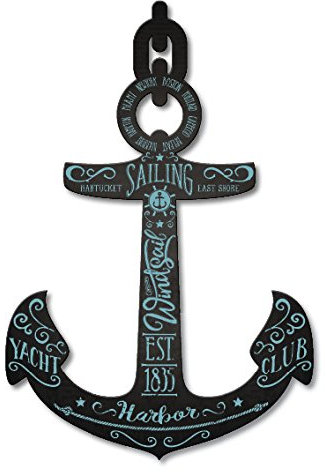 Décoration Murale Ancre Marine Vintage 80 x 55 cm