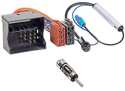 Audioproject A187 - Autoradio Set Radioadapter Antennenstecker Fakra Adapter Quadlock ISO DIN - kompatibel für Citroen Berlingo C2 3 C4 C5 6 8 Peugeot 207 307 308 Fiat Toyota Aygo Autoradio Adapter