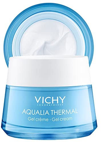 Vichy Aqualia, Crema-Gel Viso Idratante, Per Pelli da Normali a Miste, Idratazione per 48H, Pelle Rimpolpata e Pori Ridotti, Linee Sottili Attenuate, Con Acido Ialuronico, 50 ml