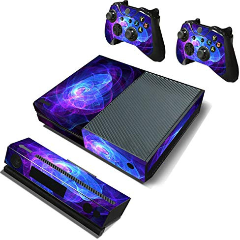 C-FUNN Purple Protective Vinyl Decal Skin Stickers Wrap Cover For Xbox One Game Console Game Controller Kinect