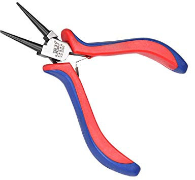 Pinza a becco tondo Strumento per pinze per gioielli da 5 pollici forgiato in acciaio al carbonio