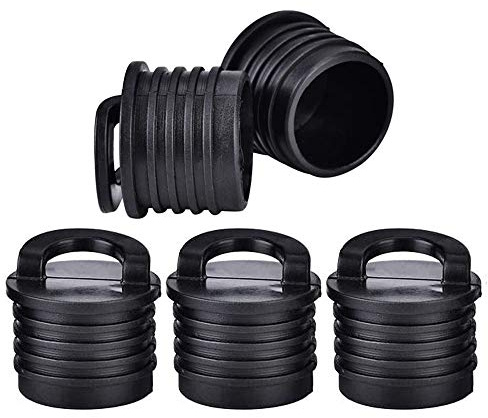 POFET 5 Stück Kajak-Stöpsel optionale Größen,Kajak Scucker Plugs Bungs Stopper Boot Ablassschraube,4 Stück Kajak Zubehör für Kajak, Kanu, Boot, Abflusslöcher, Stöpsel Ersatz (3,9 x 2,7 cm).