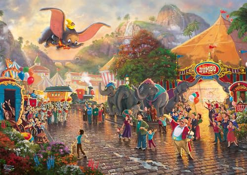 Schmidt 59939 Thomas Kinkade Disney Dumbo Puzzle, 1000 Teile