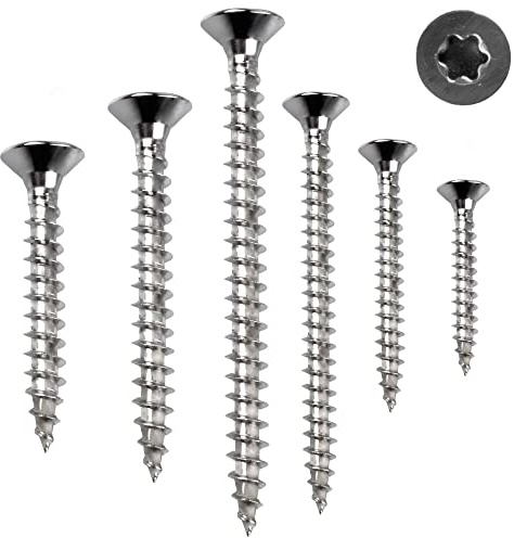 Stahlia Holzschrauben Torx Schrauben 3,5x25mm Spanplattenschrauben Vollgewinde (200 Stück) Edelstahlschrauben Schrauben Set Universalschrauben Senkkopfschrauben TX25