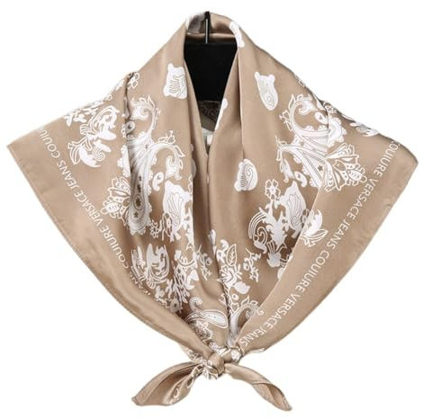 FAIRYGATE Tuch Damen Bandana Schal Kopftücher Halstuch Seide Gefühl Schals Frauen Elegant Seidenschal Seidentuch Scarf Taschentuch Ansatz Handgelenkband 95007