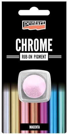 Zita´s Creative Rub-on Pigment Chrome - magenta. Effekt Pulver, Metallpulver