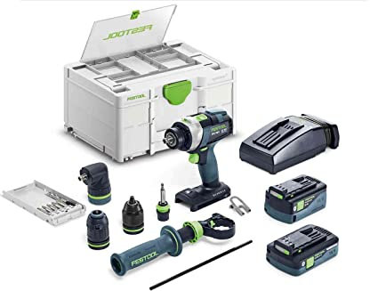 Festool Taladro atornillador de percusión a batería TPC 18/4 5,0/4,0 I-Set/XL