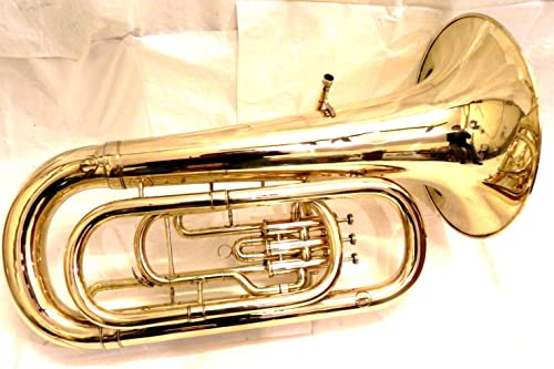 BRASS-INDIA Tuba-Horn, Jumbo-Größe, größtes Messingband, Musikinstrument, BB-Pitch, mit Tragetasche