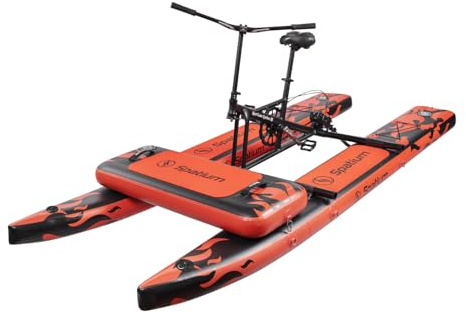 Spatium Water Bike Pedal Boat Inflatable Fishing Boat Pedal Kayak 200kg