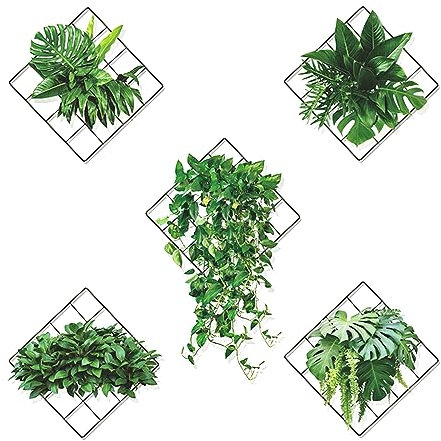 3D Grünen Pflanzen Wandaufkleber, Wandtattoo Pflanzen Grün, Wandaufkleber Grün Efeu Blätter Wandsticker, 3D Wandaufkleber Pflanzen für Küche, Schlafzimmer, Wohnzimmer