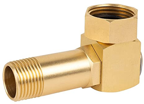 BYUTFA Schlauchverbinder, Hochleistungs-Gartenschlauchadapter, Messing-Ersatzteil, drehbare Schlauchaufroller-Teile – Anschlüsse 1 Zoll GHT bis 0,8 Zoll