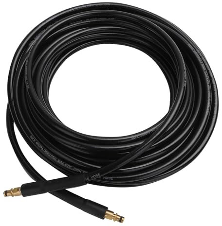 Hochdruckreiniger-Schlauch, Hochdruckschlauch für Kärcher K-Serie, Hochdruckreiniger K2, K3, K4, K5 mit M22 (14 mm) Gewinde, Schnellkupplung, Wasserleitung (15 m)