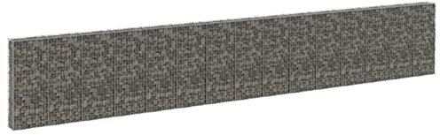LAPOOH Gabbione con Copertura in Acciaio Zincato 900x30x150 cm,Gabbione con Copertura,Gabbione per Sassi,Gabbione Rete Metallica-147818