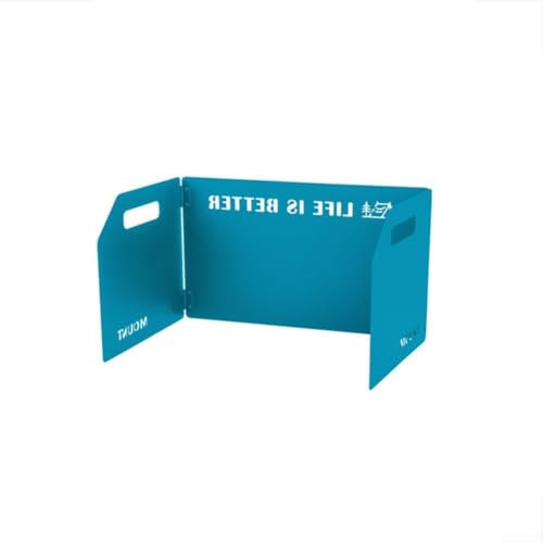 ZYWUOY Pare-brise pliable pour cuisinière à gaz portable coupe-vent pour cuisinière à gaz (bleu)