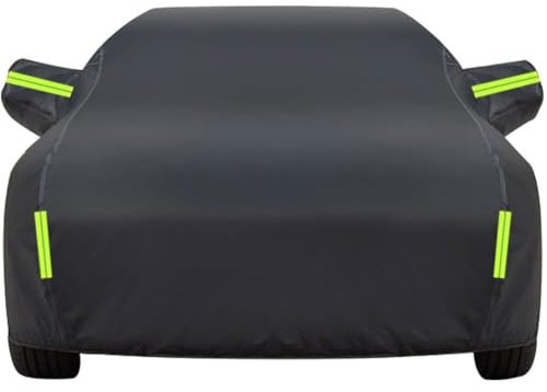 NFAHBAQA Autoabdeckung Vollgarage für Mercedes-Benz S-Class 2000-2023, Atmungsaktive PKW-Abdeckung für Sonne Staub Schutz, Auto Ganzgarage Abdeckplane,D/Black