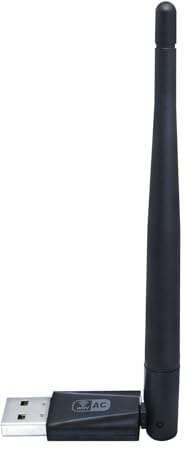 JAPOO RTL8811AU AC600 USB WiFi Adapter for PC, Dual Band 2.4GHz/5GHz WiFi Dongle with 3.5dBi High Gain Antenna, for Desktop & Laptop, Supports Windows 11/10/8.1/7
