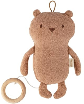 sigikid Friends Mister O'Lui Spieluhr Kuscheltier Biberbär Schlafbegleiter | Baby Spieluhr Biberbär Mister O'Lui mit „Over the Rainbow“ – kuscheliger Einschlafbegleiter mit austauschbarem Spielwerk