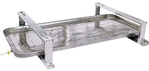LIQONWAG Support de Montage Pour Climatiseur Extérieur, Mini-Split, Avec Kit de Drainage En Acier Inoxydable,Rt de Sol Absorbant Les Chocs, Base de Pompe À Chaleur, Universel/100X47Cm