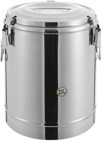 ATIVLB 20L Isolierter Eimer Suppenbehälter Suppentransporter Thermobehälter,für Schulkantinen, Hotels, Restaurants, Cafés, Getränkeläden, Milchteeläden