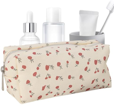 BommFu Neceser Organizador | Organizador De Artículos De Higiene para Brochas,Estuche Portátil para Cuidado De La Piel Y Belleza En Viajes Vacaciones Playa Camping Baño