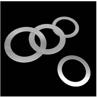 Lot de 20/100 rondelles de calage ultra-fines, M3, M4, M5, M6, M8 à M40, entretoises de précision en acier inoxydable 304 for machines, automobiles et bricolage(100pcs M4x7xThick,Thick 0.2mm)