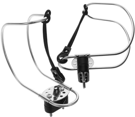 Healifty 2piezas Soporte De Aro Salvavidas para Yates De Acero Inoxidable Anillo De Seguridad y Soportes para Uso Barcos y Puerto Deportivo