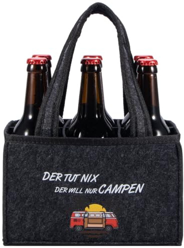 KHstylehoo Funny Camping Gifts for Men, Camping Accessories, Personalised Motorhome Caravan Barbecue Gift, Camping Gadgets Travel Accessories, with Saying Der Tut Nix (Der Tut Nix, Der Will NUR