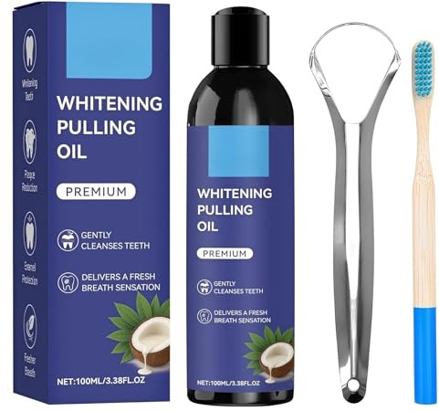 Coconut Oil Pulling Mouthwash, Daily Oral Care for Fresh Breath, Alcohol-Free Fluoride-Free, 100ml