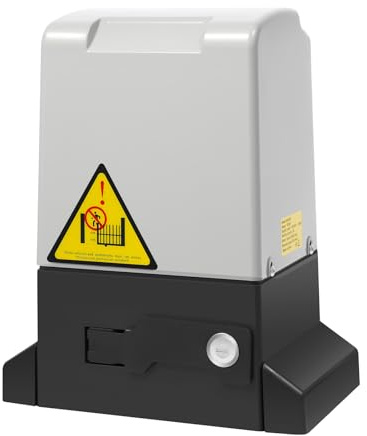 750W Schiebetorantrieb Set bis 1600kg Garagentorantrieb Automatischer Flügeltorantrieb Torantrieb Wasserdicht Hoftorantrieb mit 2 Fernbedienung und 6 Zahnstangen für Hotelbis, Fabrik (370W)