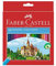 Faber-Castell 111224 - Farbstifte CASTLE Hexagonal, 24er Kartonetui