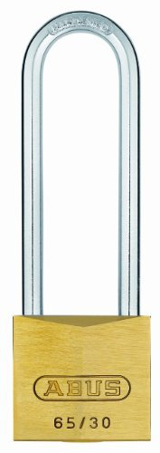 Abus 12293 - Lucchetto in ottone ad arco lungo, 60 mm, con chiave unica 6301