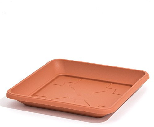 terra-cotta colore plastica piattino sottovaso quadrato 27 cm supporto per vaso di fiori
