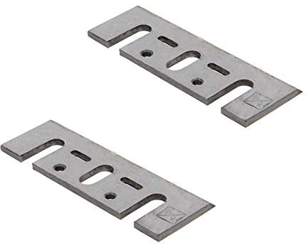 Utoolmart Cuchillas de cepilladora HSS, 1900B cuchillas de cepilladora eléctrica reafilables, piezas de reparación de corte rápido para madera dura, 2 unidades