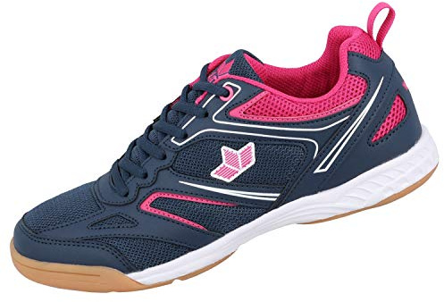 Lico Airsoft Indoor, Chaussure de Terrain intérieur Femme, Marine/Pink/Weiss, 37 EU