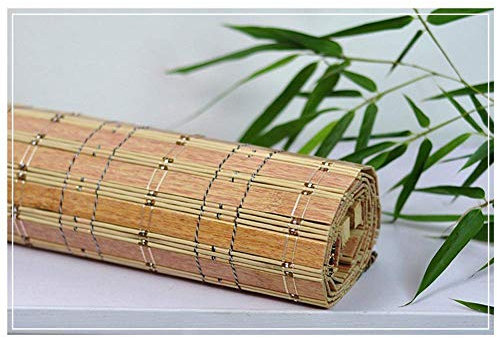 Bambusvorhang, NatüRliche Atmungsaktive Jalousien Sunshade Vintage Fensterschirm Roman Shade Window Roll Up Jalousien/W 90*h 220cm
