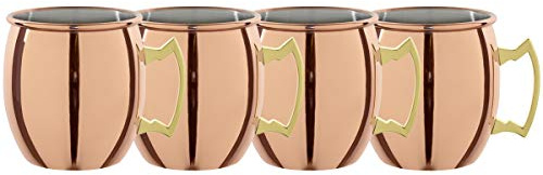 Mini Moscow Mule Jigger 60ml. SS-304 Innen - Kupfer-Optik - mit Innenskalierung 10-20-40ml. - 4er Pack