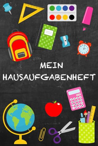 Mein Hausaufgaben Heft Grundschule Hausaufgabenheft Junge Hausaufgabenplaner mit Datum für Grundschüler: A5 Format | 106 Seiten mit Wochentagen zum eintragen