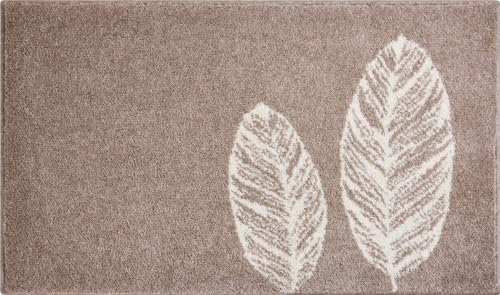 Grund Badteppich, Ultra Soft und Saugfähig, rutschfest, 5 Jahre Garantie, Duetto, Badematte 60x100 cm, Taupe