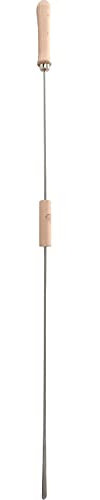 EDUPLAY 110463 Stockbrot Spieß 100 cm, rostfreier Edelstahl, Griffe aus Buchenholz